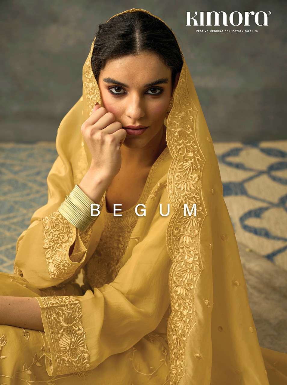 BEGUM BY KIMORA 2041 to 2048 SERIES HEAVY DESIGNER ORGANZA EMBROIDERY WORK DRESSES