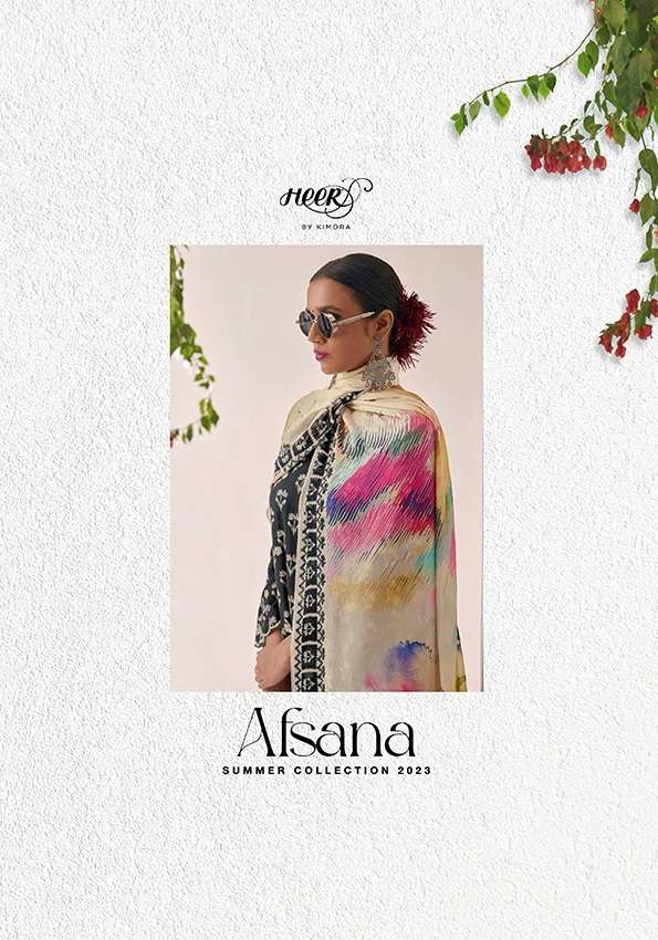 AFSANA BY HEER 8931 TO 8938 SERIES PURE MUSLIN SILK EMBROIDERY DRESSES