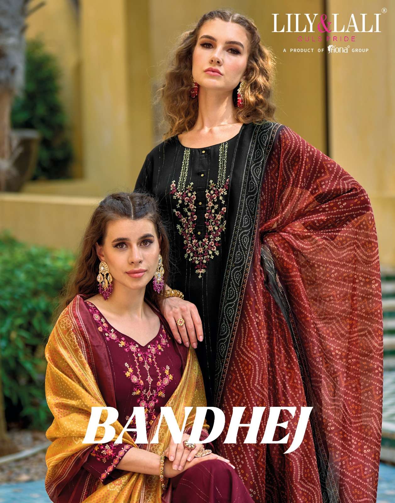 BANDHEJ BY LILY & LALI 10901 TO 10906 SERIES VISCOSE RAYON EMBRODIERY STITCHED DRESSES
