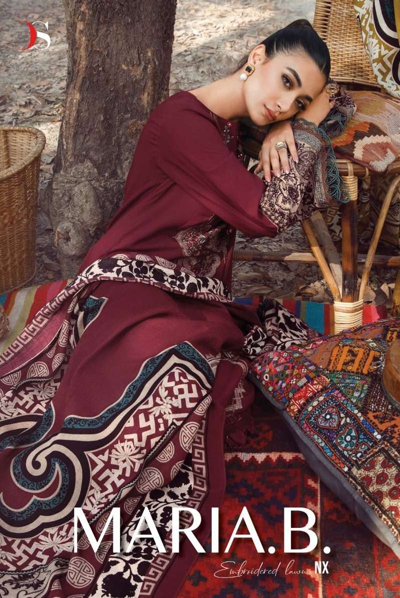 MARIA.B. EMBROIDERED LAWN NX BY DEEPSY SUITS 1983 TO 1987 SERIES PURE COTTON PAKISTANI DRESSES