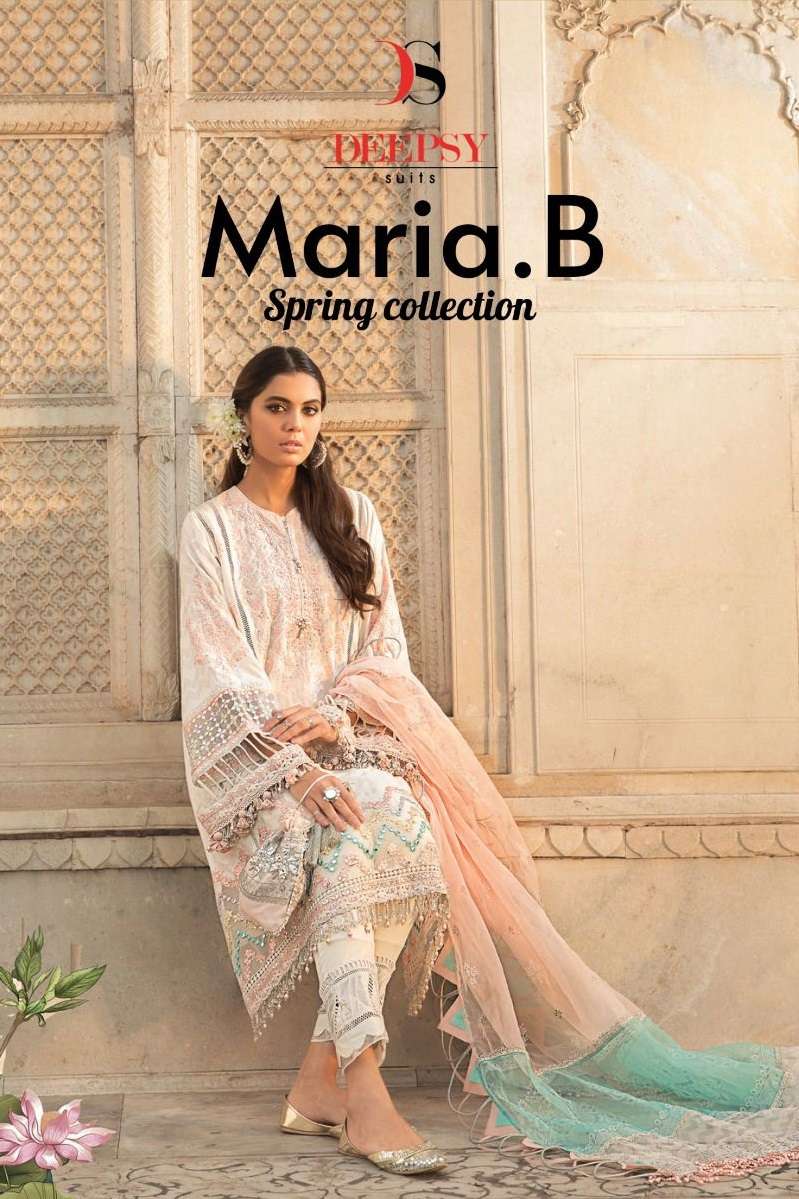 MARIA. B SPRING SUMMER BY DEEPSY SUITS 3031 TO 3035 SERIES PURE COTTON EMBROIDERY PAKISTANI DRESSES