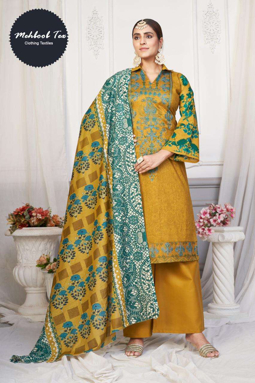 CHARIZMA 1089 HIT DESIGN BY MEHBOOB TEX PURE COTTON EMBRODIERY PAKISTANI DRESS