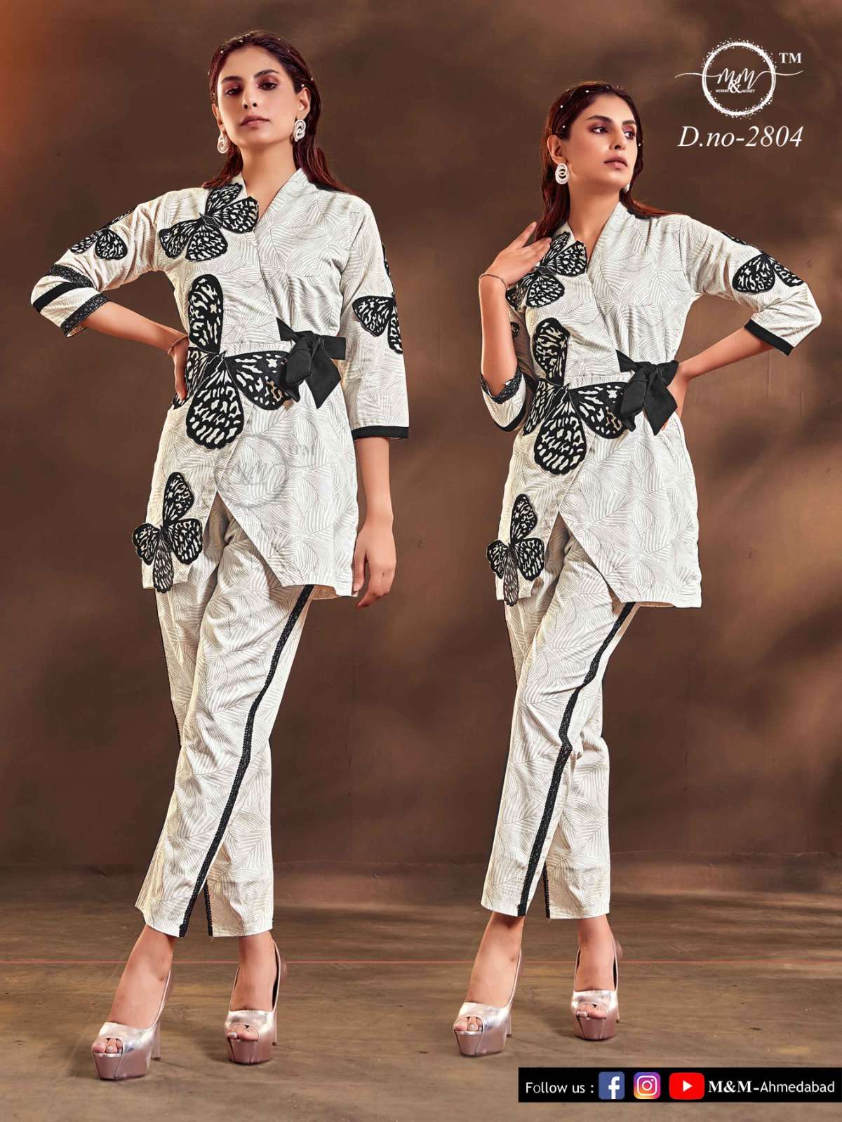 M&M 2804 HIT DESIGN BY M&M PURE COTTON EMBRODIERY WORK CODR SET