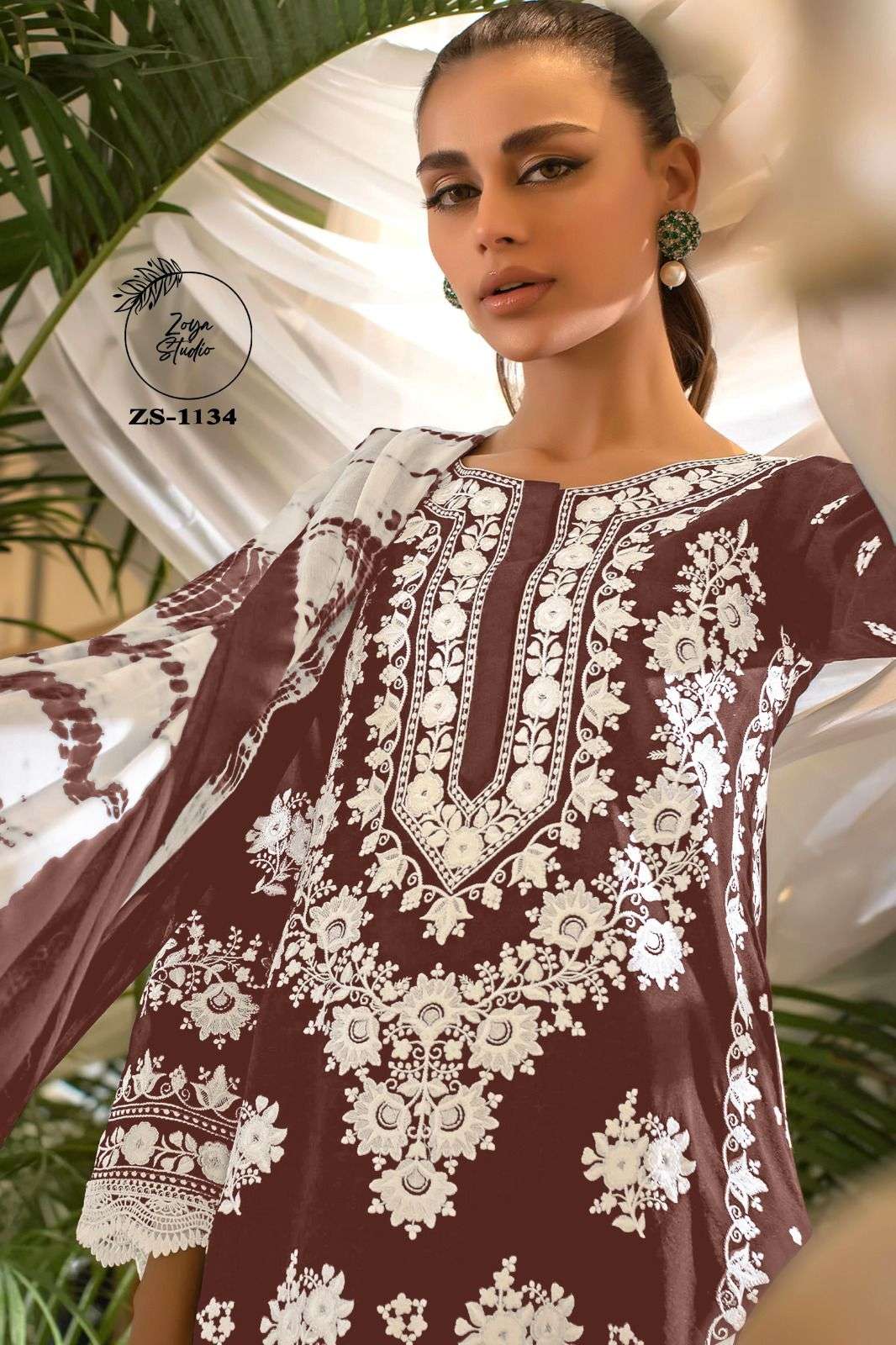 ZS-1134 COLOURS BY ZOYA STUDIO GEORGETTE EMBROIDERY READYMADE PAKISTANI DRESSES