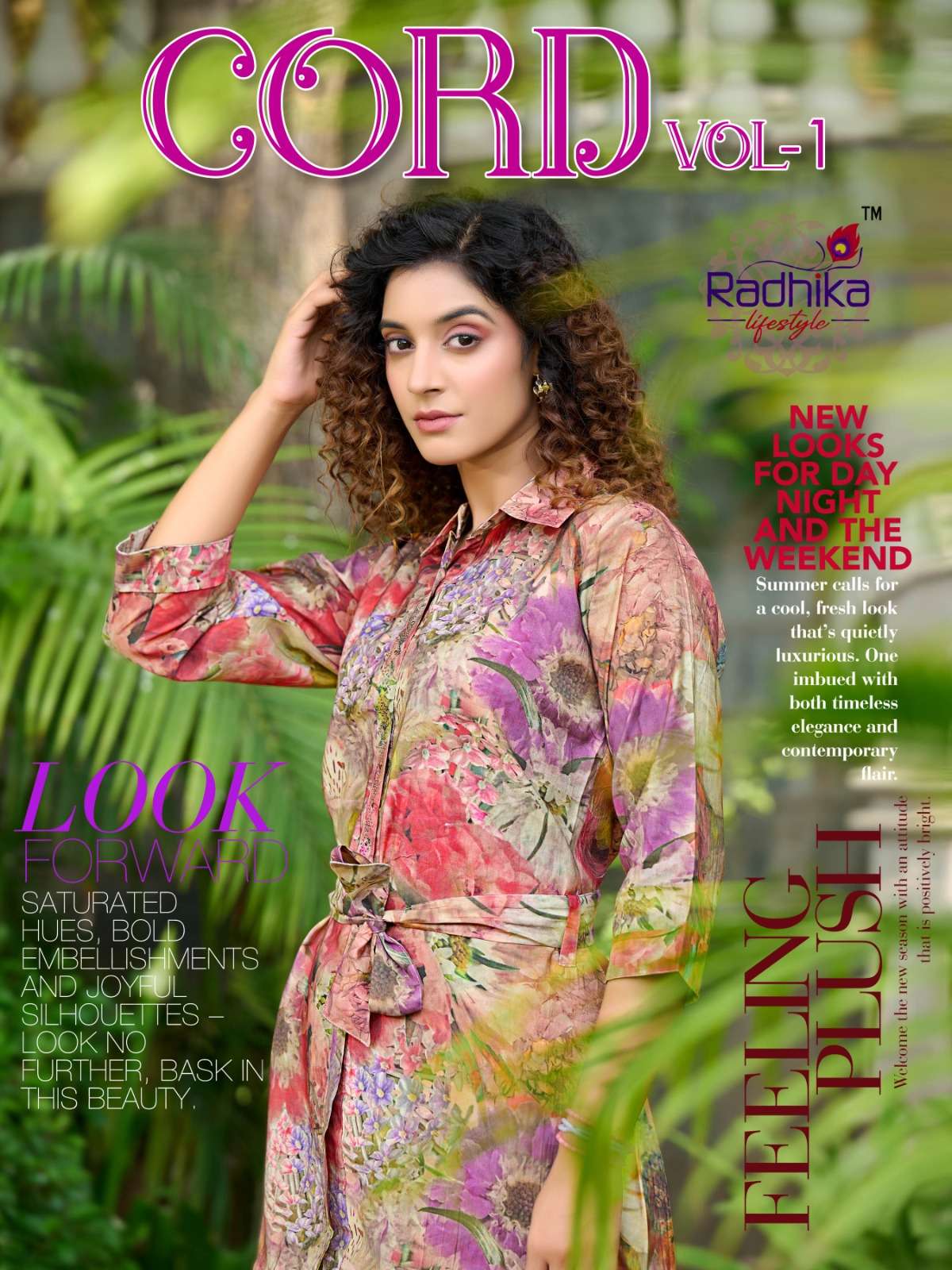 CORD VOL-1 BY RADHIKA LIFESTYLE 001 TO 006 SERIES MUSLIN PRINT WORK CO-ORD SET