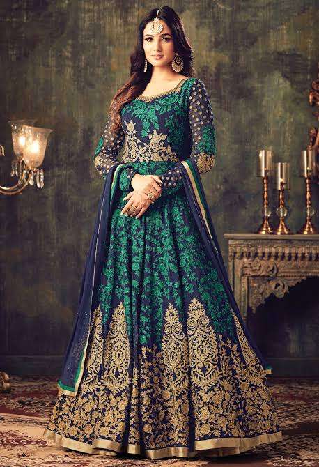 MASKEEN 4705 COLOURS BY MAISHA FANCY HEAVY EMBROIDERY WORK ANARKALI DRESSES