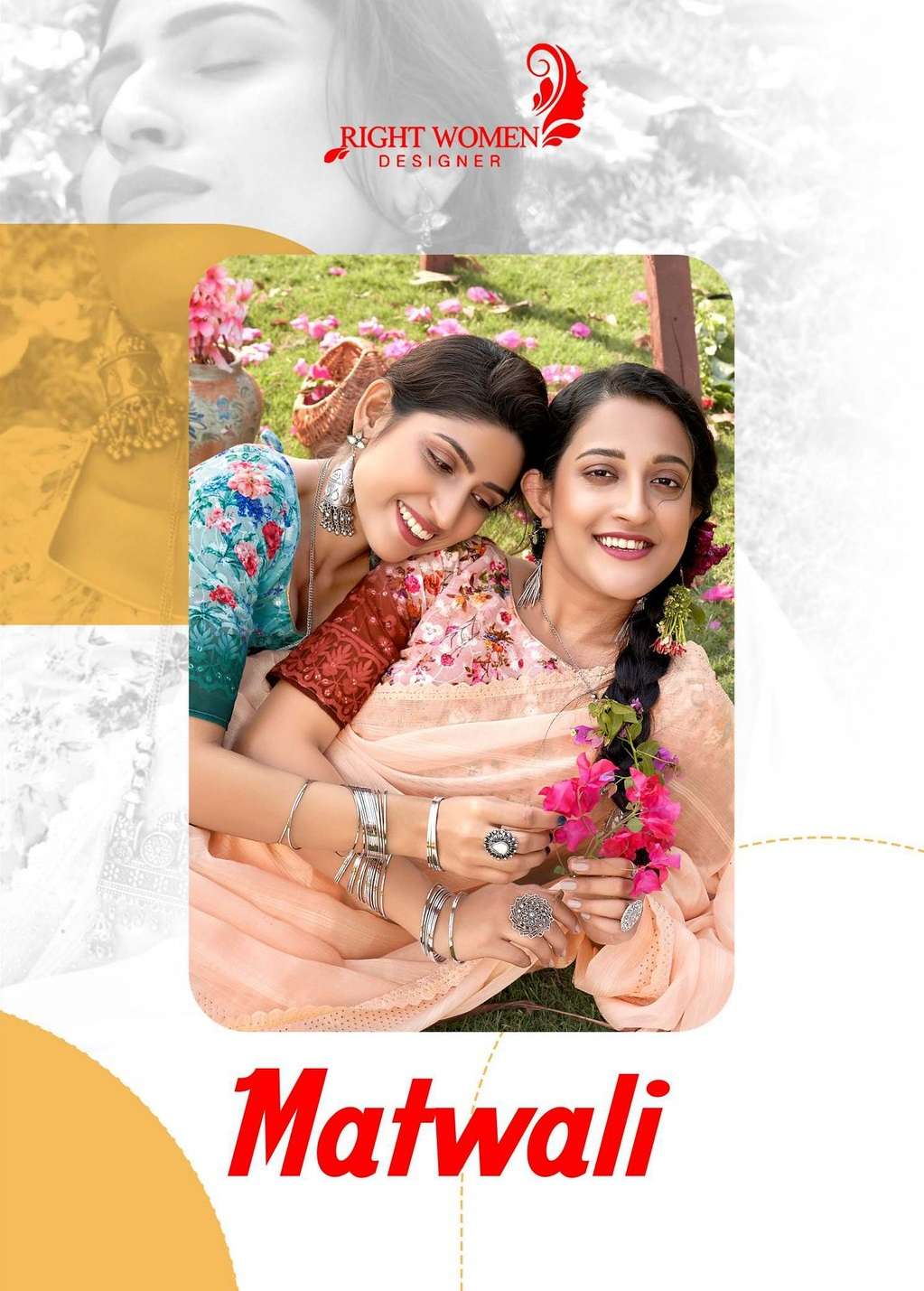 MATWALI BY RIGHT WOMEN 81301 TO 81308 SERIES GULKAND PRINT WORK SAREES
