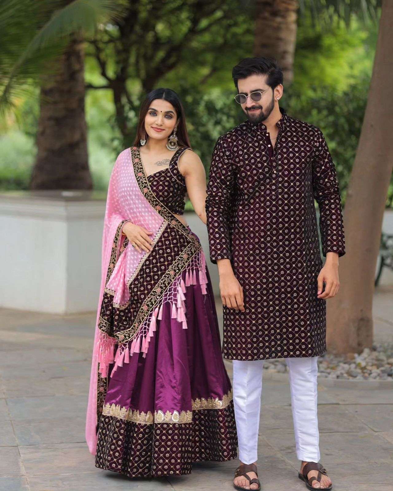 MJ-027 BY AQSAWHOLESALE PARAMPARA SILK EMBRODIERY WORK READYMADE LEHENGA KURTA COMBO
