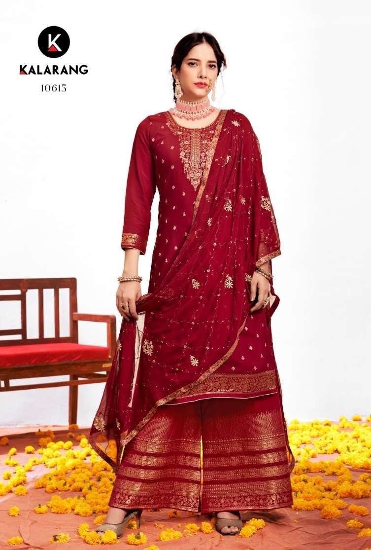 CHUNNI BY KALARANG 10611 TO 10616 SERIES PURE MUSLIN DOLA JACQUARD WORK DRESSES