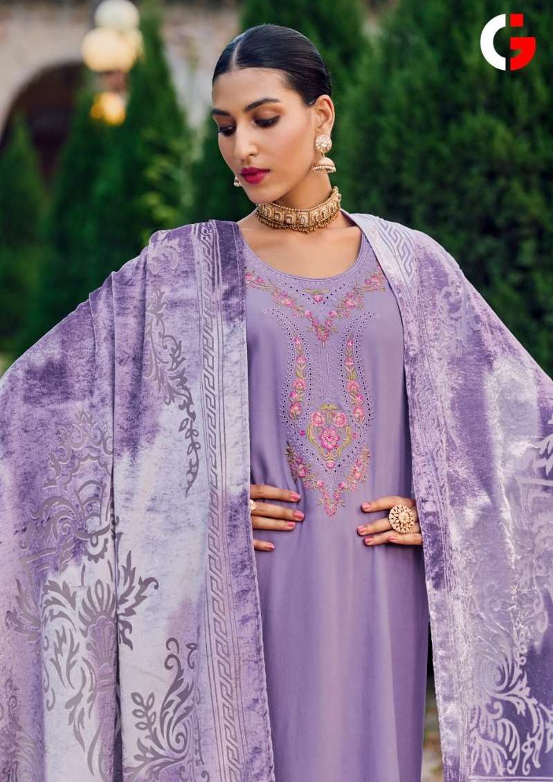 DAASTAAN-E-JASHAN BY GULL JEE 01 TO 06 SERIES PASHMINA WORK WINTER WEAR DRESSES