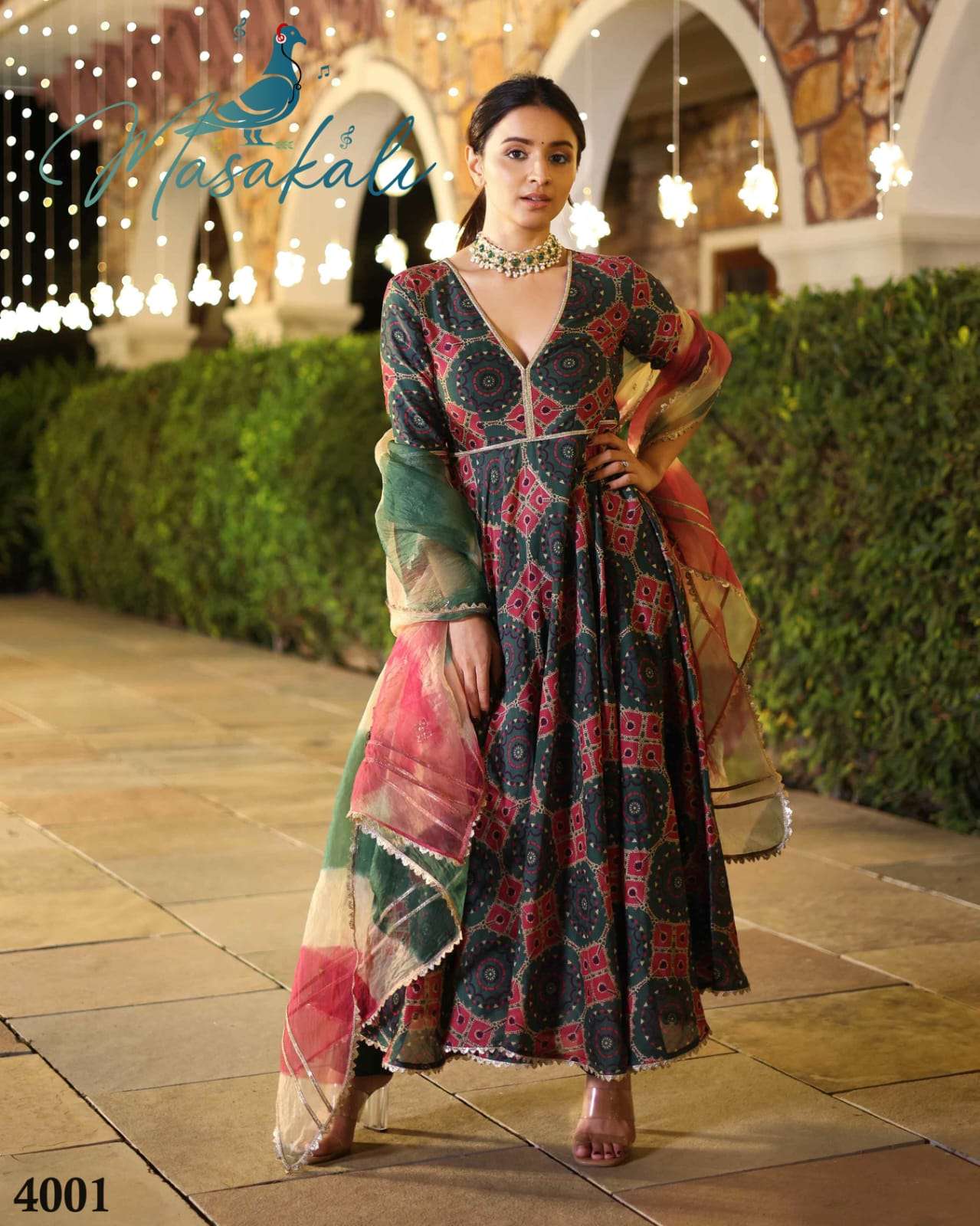 MASAKALI VOL-4 BY AQSAWHOLESALE 4001 TO 4004 SERIES SOFT MUSLIN SILK READYMADE DRESSES