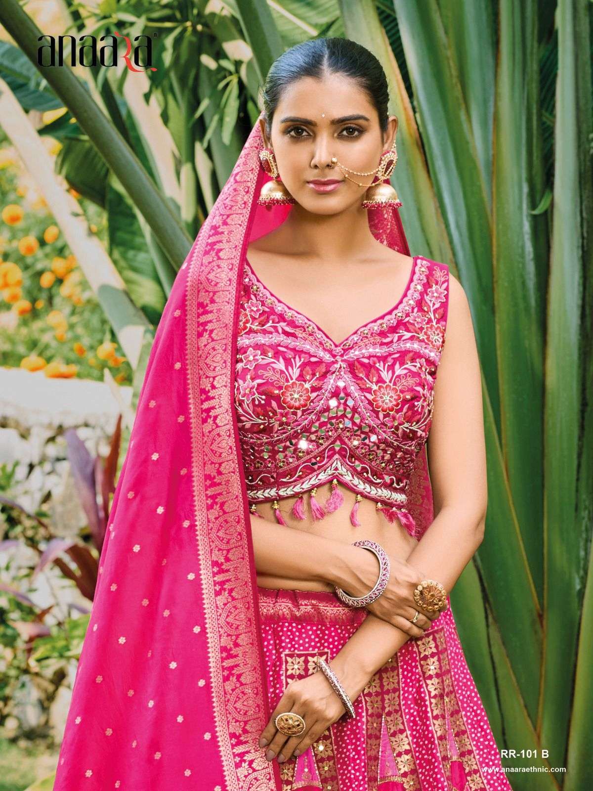 ANAARA RR-101 TO RR-108 SERIES BY TATHASTU SILK HEAVY EMBROIDERY MIRROR WORK LEHENGAS