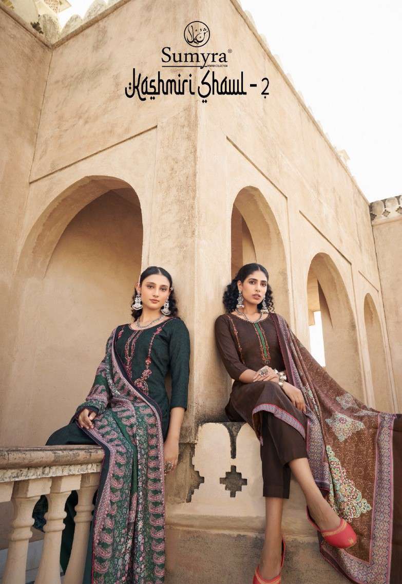 KASHMIRI SHAWL VOL-2 BY RADHIKA FASHION 76001 TO 76006 SERIES PASHMINA WORK WINTER DRESSES