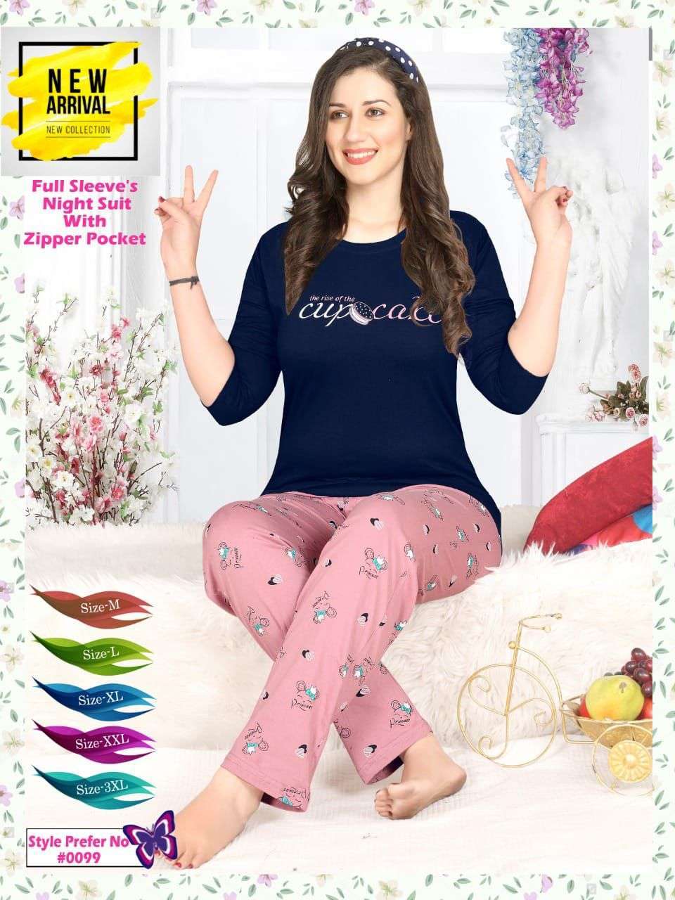 SUMMER SPECIAL VOL-99 BY FASHION TALK FANCY FABRIC PRINT NIGHT WEAR SUITS