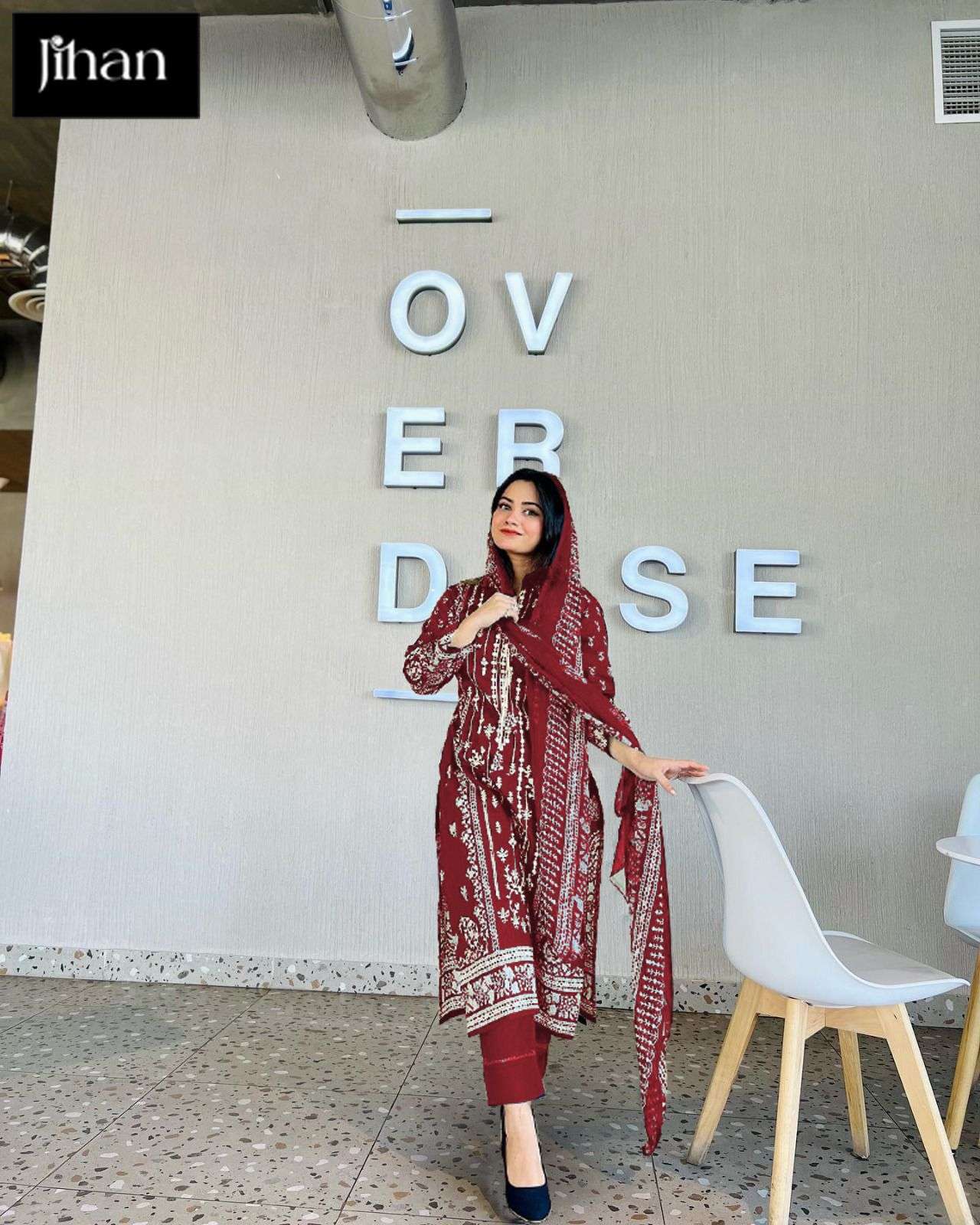 JIHAN 3359 HIT DESIGN BY JIHAN COTTON PRINT WORK PAKISTANI DRESS