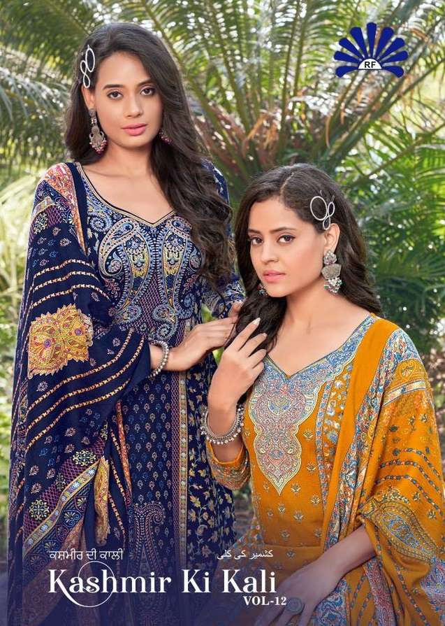 KASHMIR KI KALI VOL-12 BY RADHA FAB 12001 TO 12010 SERIES PASHMINA PRINT WINTER DRESSES
