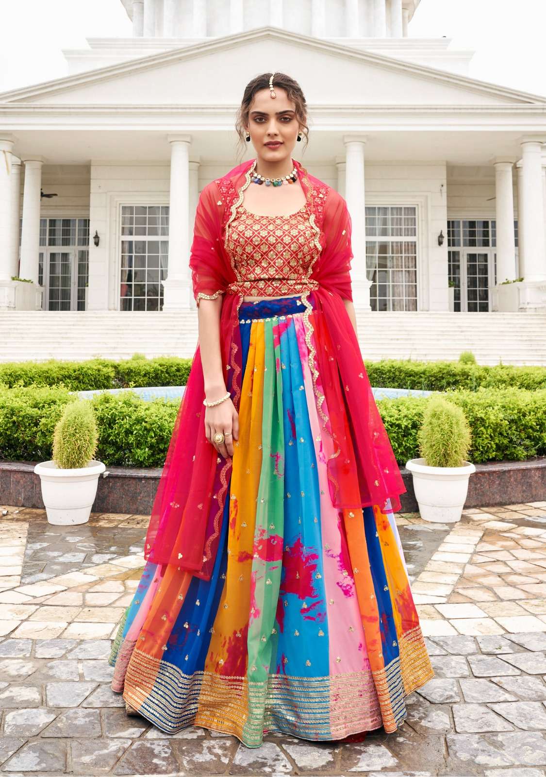 KIASHA BY SHREEMATEE FASHION 145 TO 148 SERIES BANGLORI SILK HEAVY WORK LEHENGAS