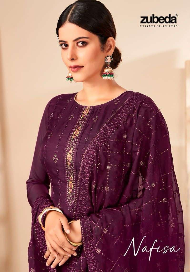 RANGUN BY ZUBEDA 601 TO 606 SERIES GEORGETTE HEAVY EMBROIDERY WORK
