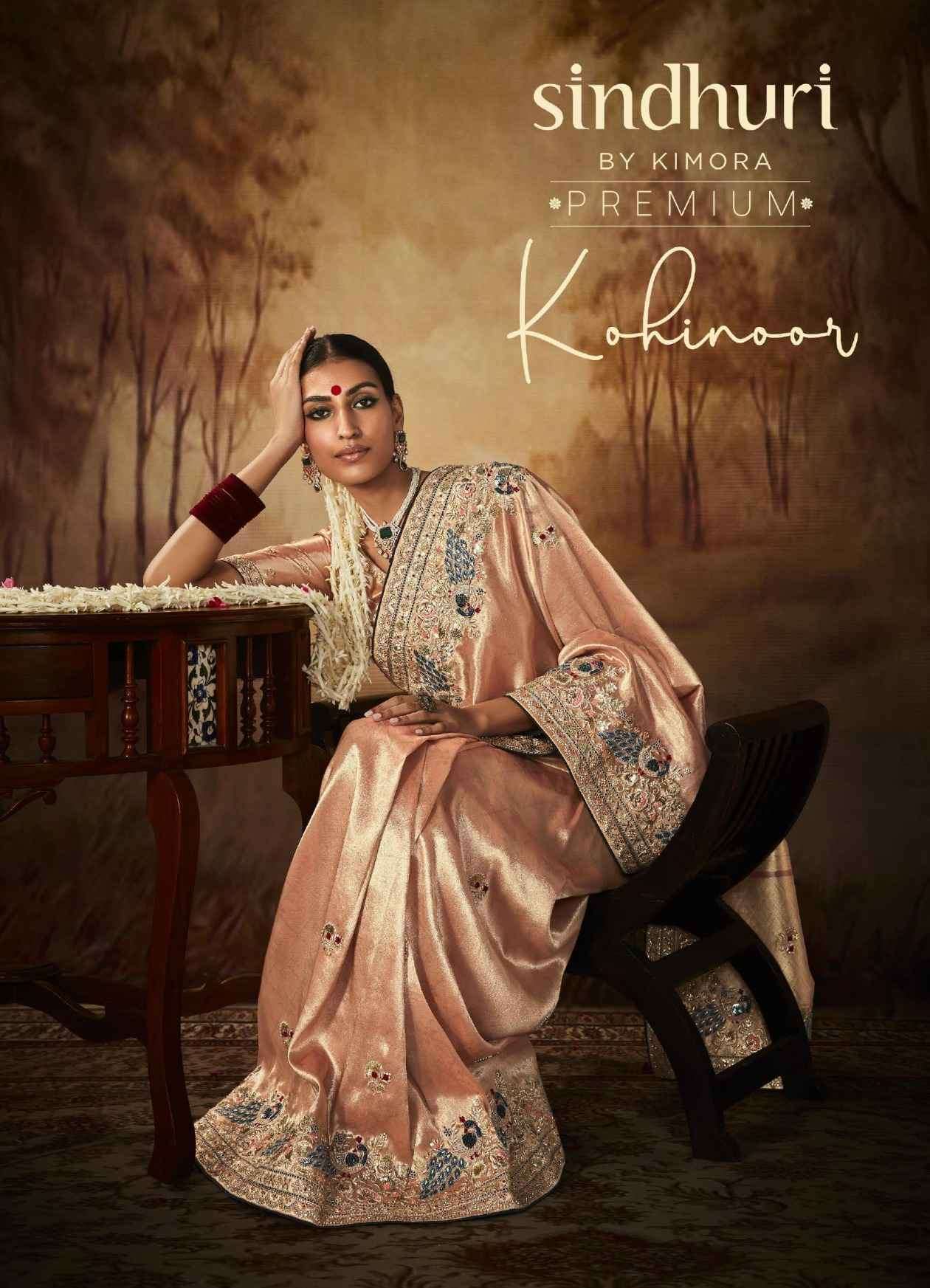 SINDHURI KOHINOOR BY KIMORA 257 TO 267 SERIES PURE BANARASI SILK WORK FESTIVE SAREES