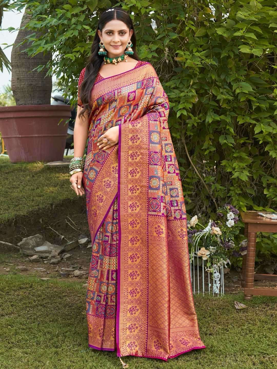 VAIBHAVI SILK VOL-3 BY SANGAM PRINTS 1001 TO 1004 SERIES KANJIVARAM SILK FESTIVE SAREES