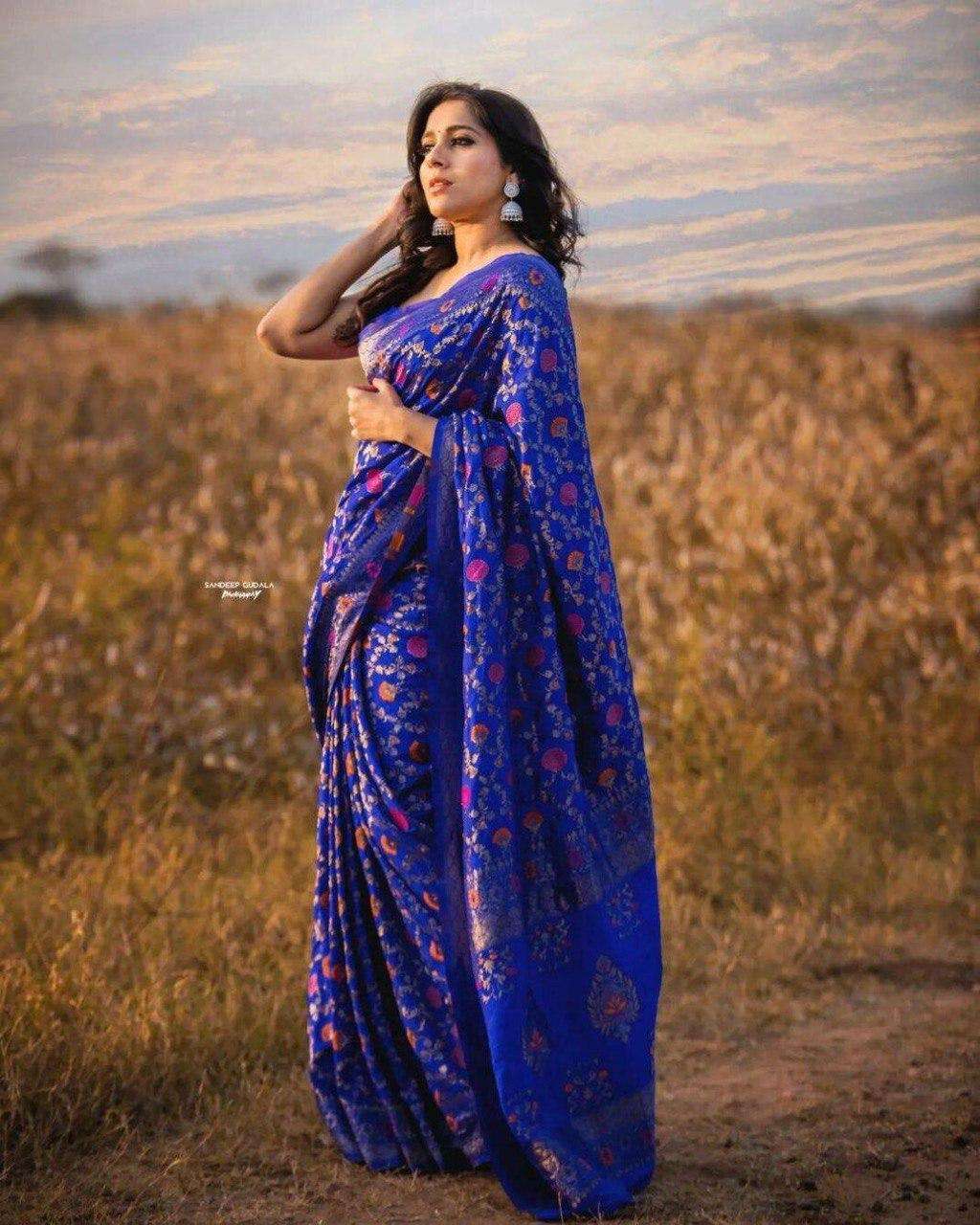 KT-35 NX BY AQSAWHOLESALE BANARASI SOFT SILK FESTIVE WEAR SAREES