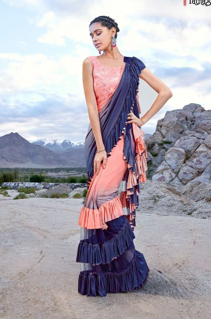 THS HIT DESIGNS BY TATHASTU 03 TO 14 SERIES IMPORTED FABRIC WORK READYMADE SAREES