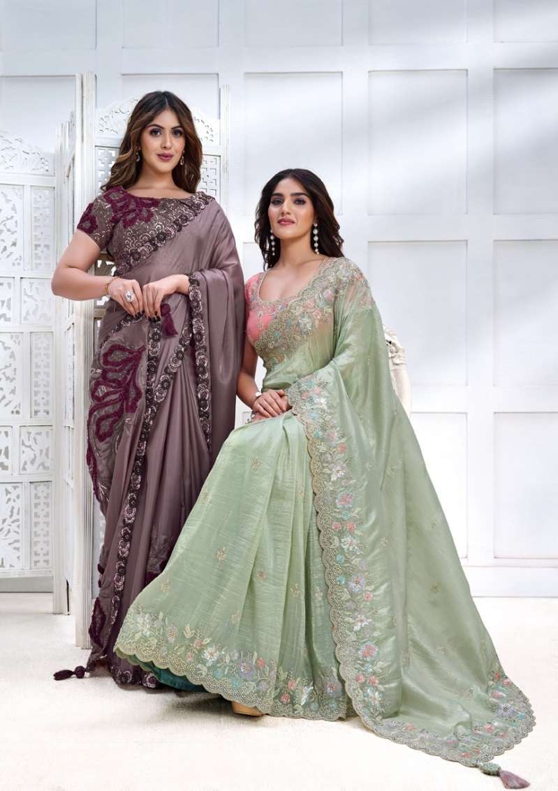 MAJESTICA BY MAHOTSAV 23509 TO 23522 SERIES BANARASI SILK HEAVY WORK SAREES