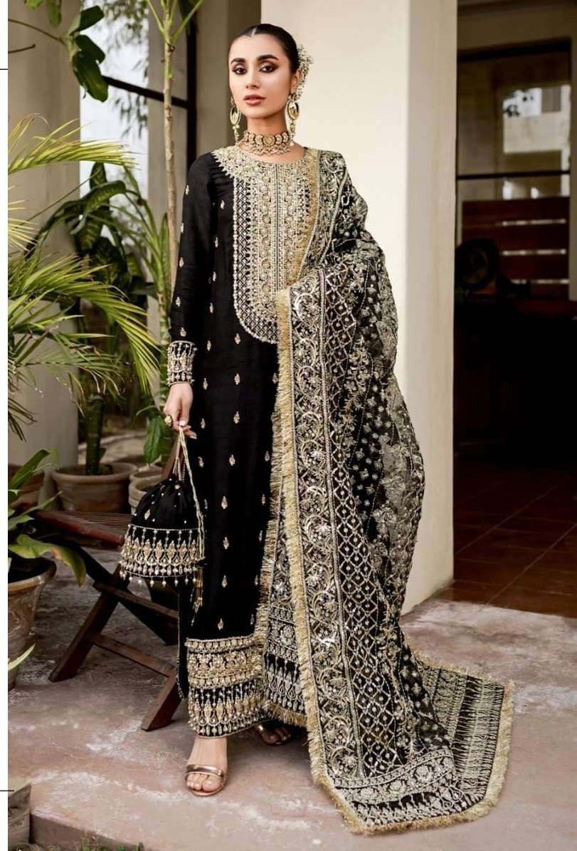 AASMA 294 COLOURS BY AASMA 294-A TO 294-D SERIES GEORGETTE HEAVY WORK PAKISTANI DRESSES