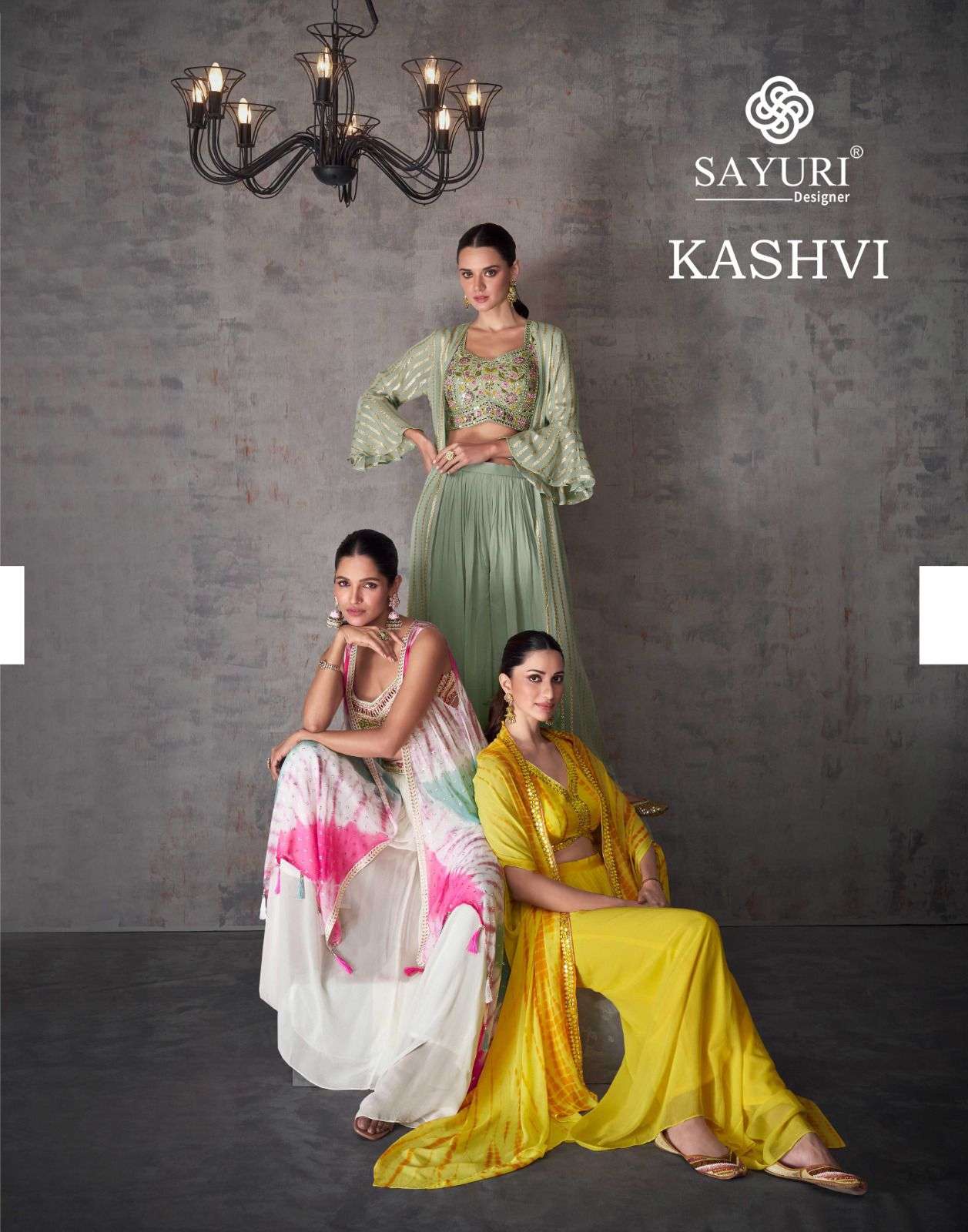KASHVI BY SAYURI 5466 TO 5469 SERIES GEORGETTE VISCOSE SILK WORK READYMADE DRESSES