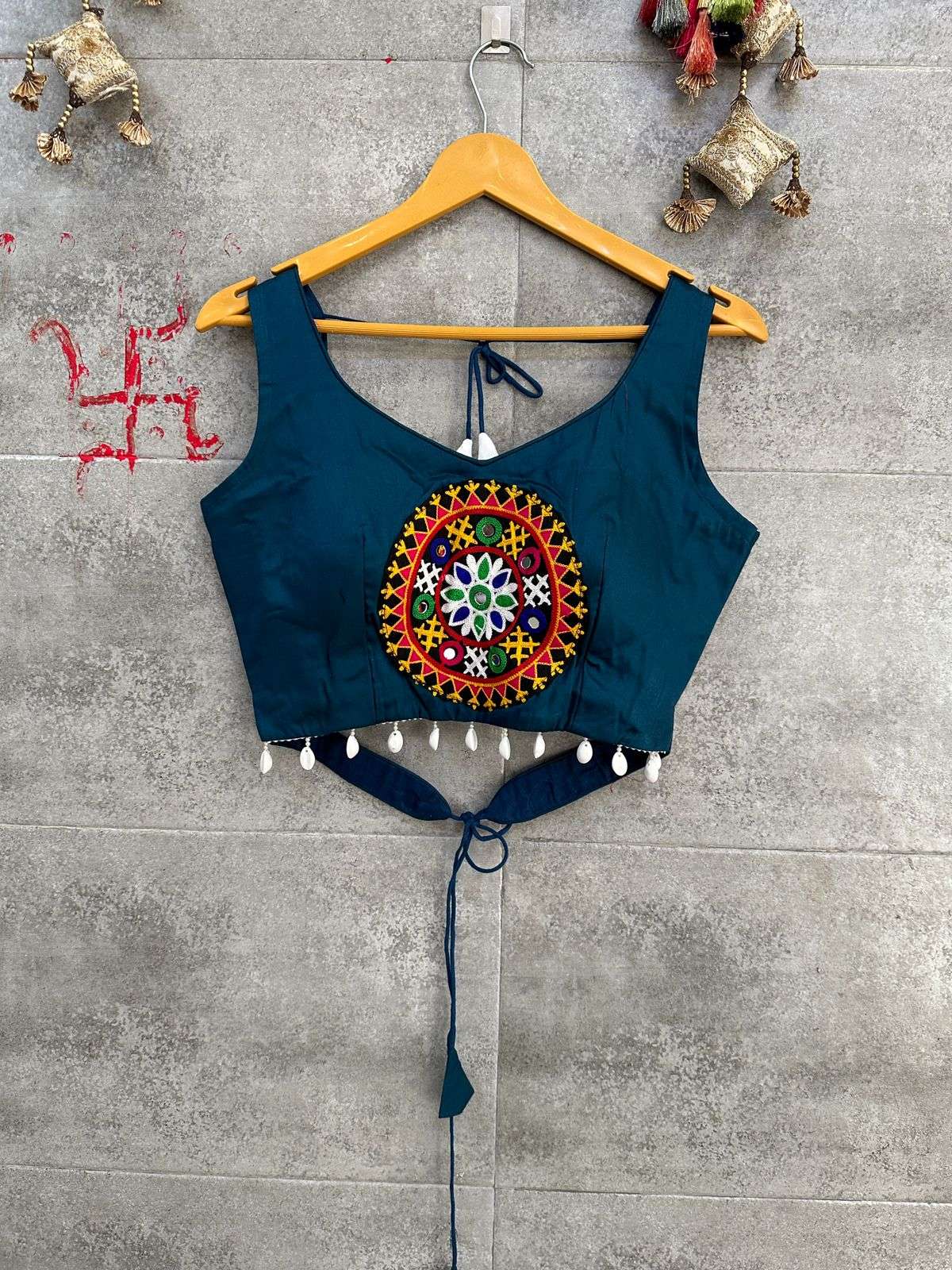ASR-1320 COLORS BY AQSAWHOLESALE JAAM COTTON KODI WORK READYMADE BLOUSES