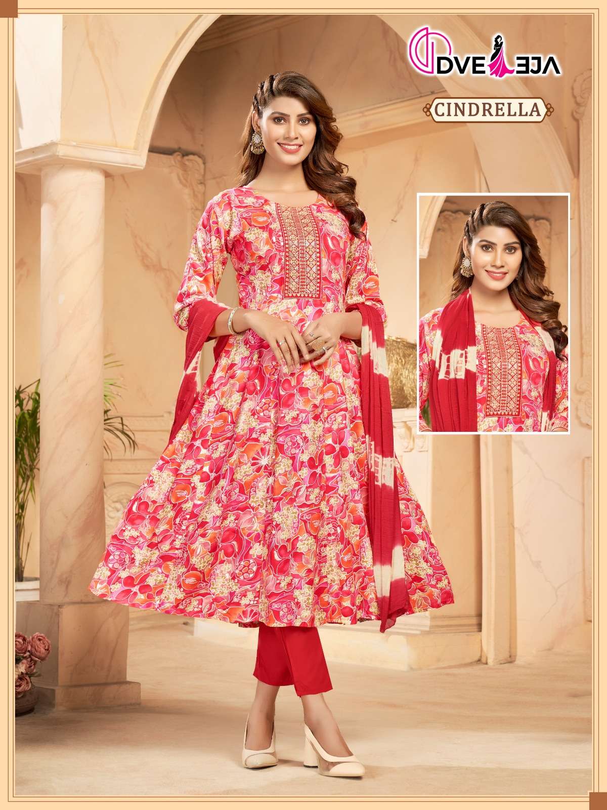 CINDRELLA VOL-3 BY DVEEJA RAYON FOIL PRINT WORK READYMADE DRESSES