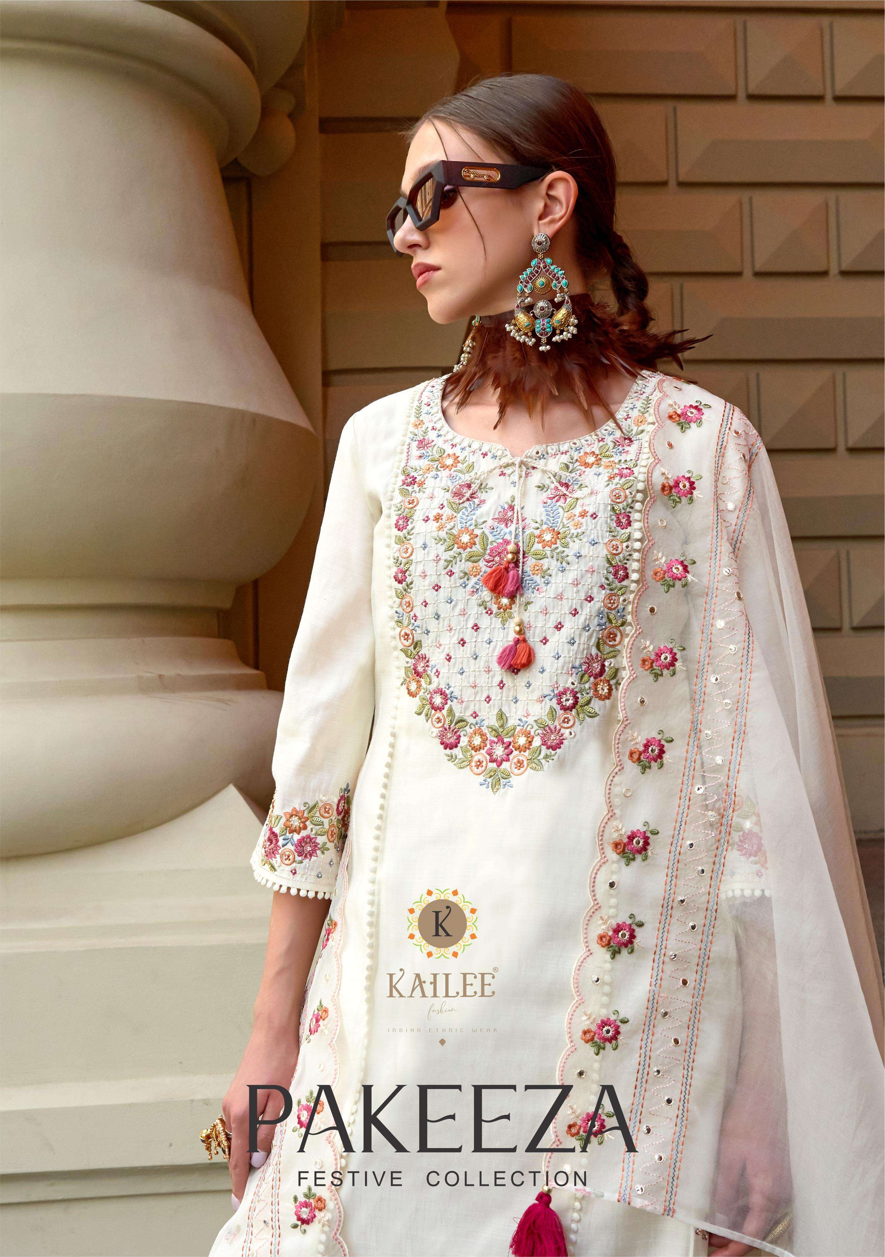 PAKEEZA BY KAILEE FASHION 9001 TO 9006 SERIES PURE VISCOSE SILK WORK READYMADE DRESSES