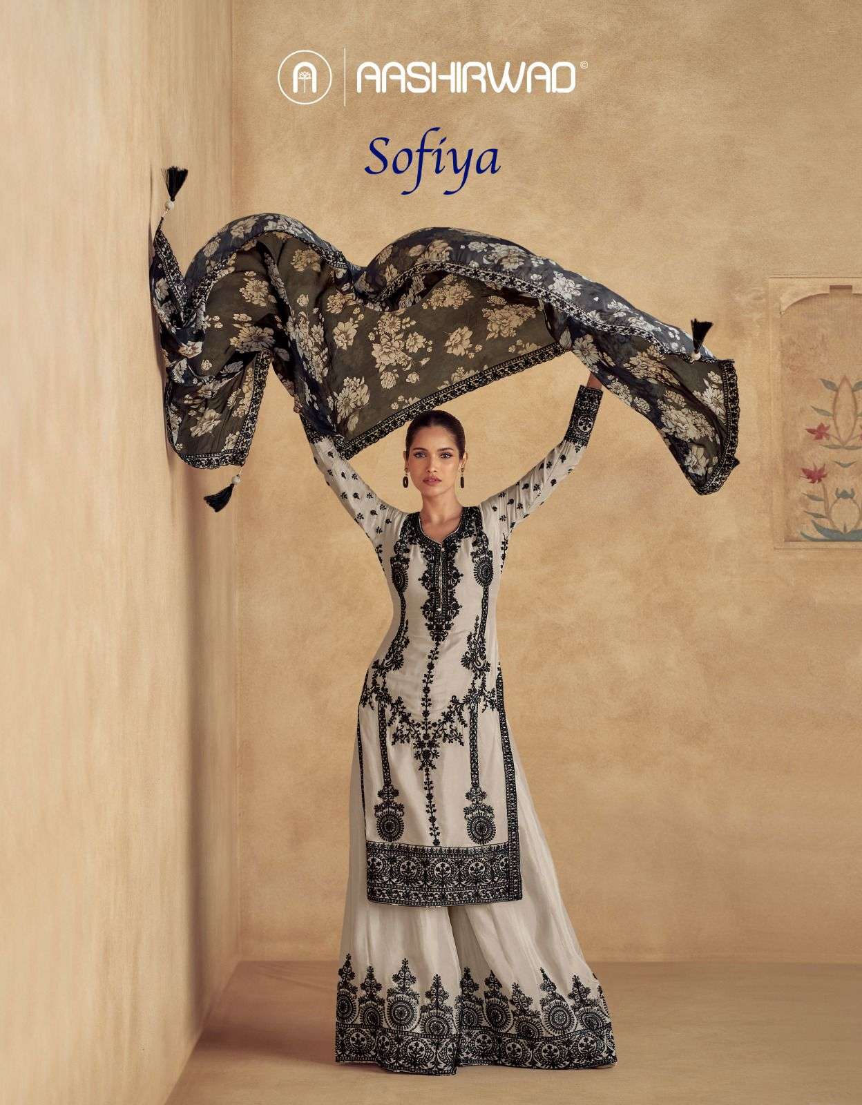 SOFIYA BY AASHIRWAD CREATION 10069 TO 10071 SERIES CHINON SILK WORK READYMADE DRESSES