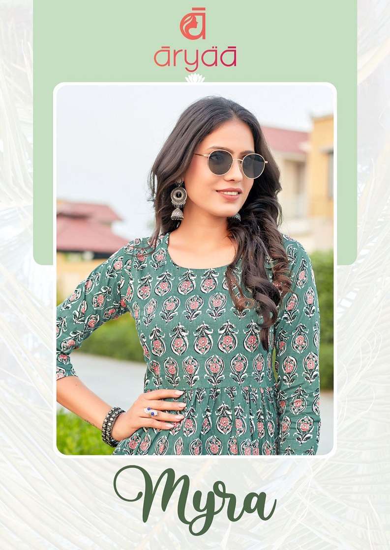 ARYAA MYRA BY AQSAWHOLESALE LAWN COTTON FLAIR PRINT TUNICS