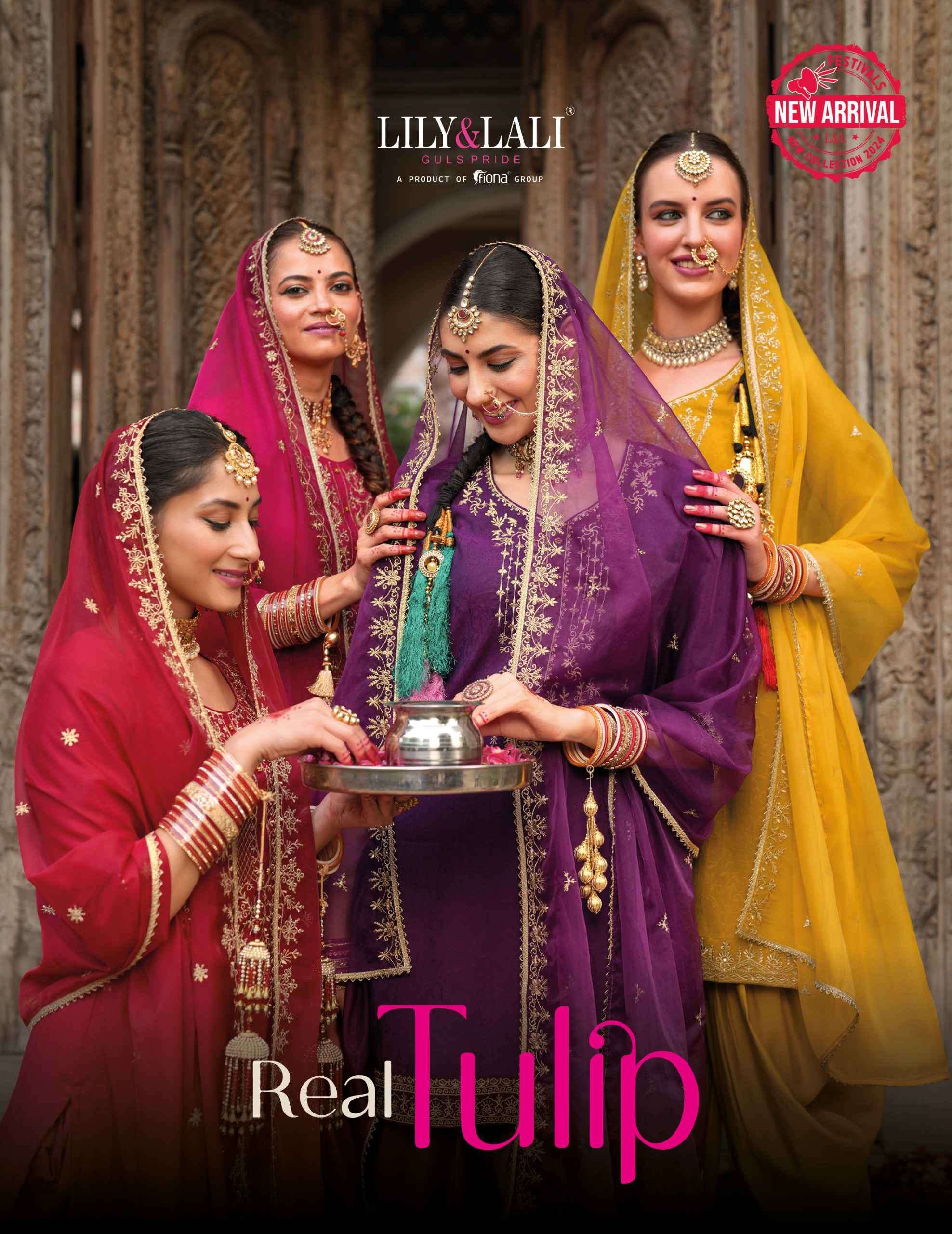 REAL TULIP BY LILY&LALI 23301 TO 23306 SERIES VISCOSE JACQUARD WORK READYMADE DRESSES