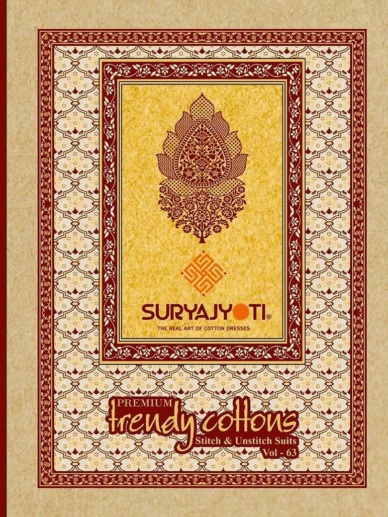 TRENDY COTTON VOL-63 BY SURYAJYOTI 6301 TO 6320 SERIES COTTON PRINT READYMADE DRESSES
