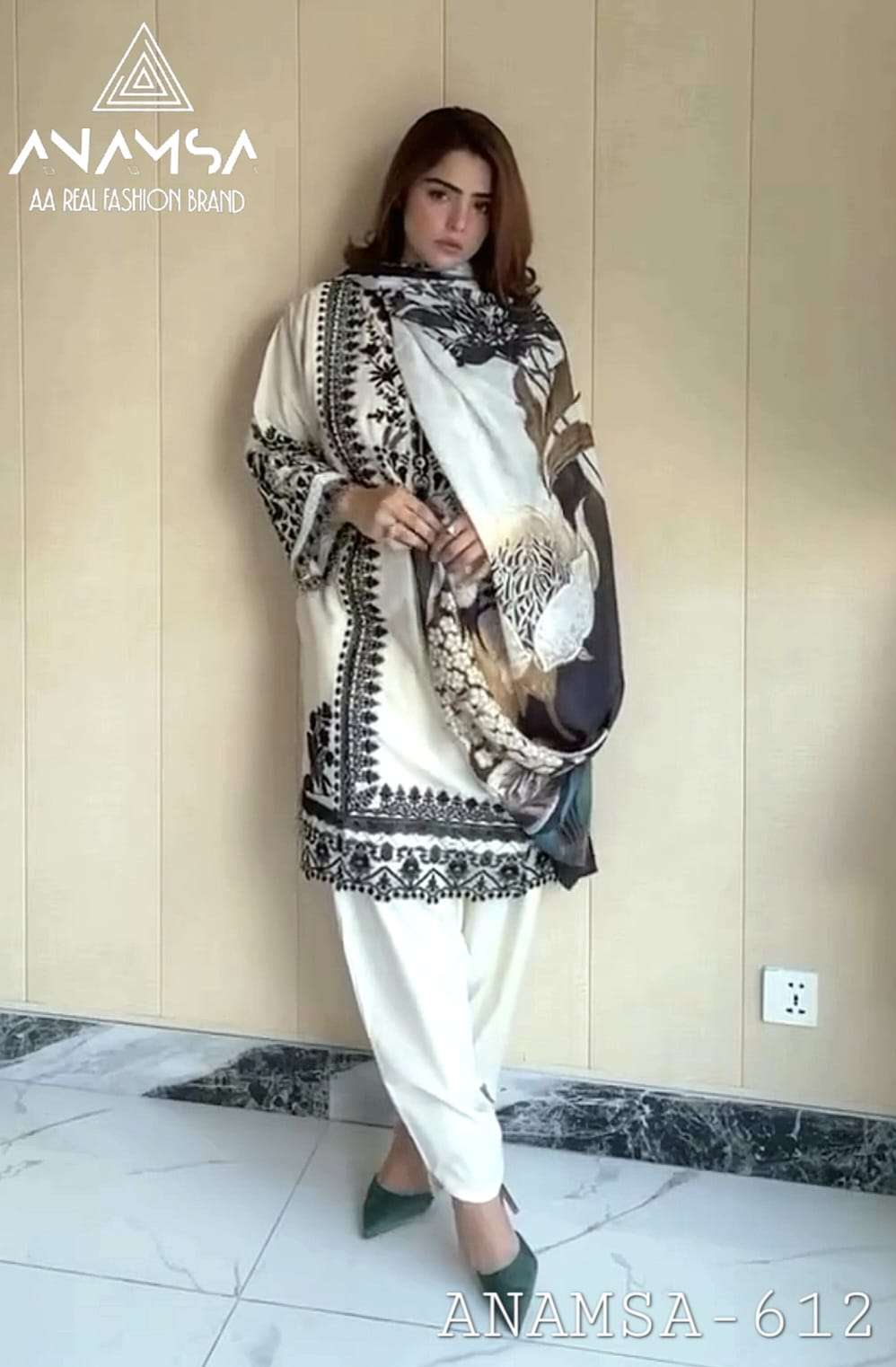 ANAMSA 612 HIT DESIGN BY ANAMSA FAUX GEORGETTE WORK PAKISTANI DRESS