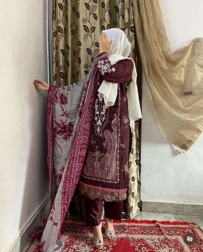 H-2003 HIT DESIGN BY HAZZEL COTTON PRINT WORK PAKISTANI DRESS