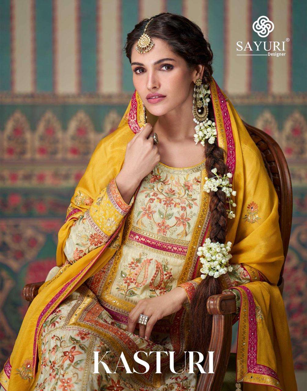 KASTURI BY SAYURI 5715 & 5716 SERIES SIMAR SILK HEAVY WORK READYMADE DRESSES