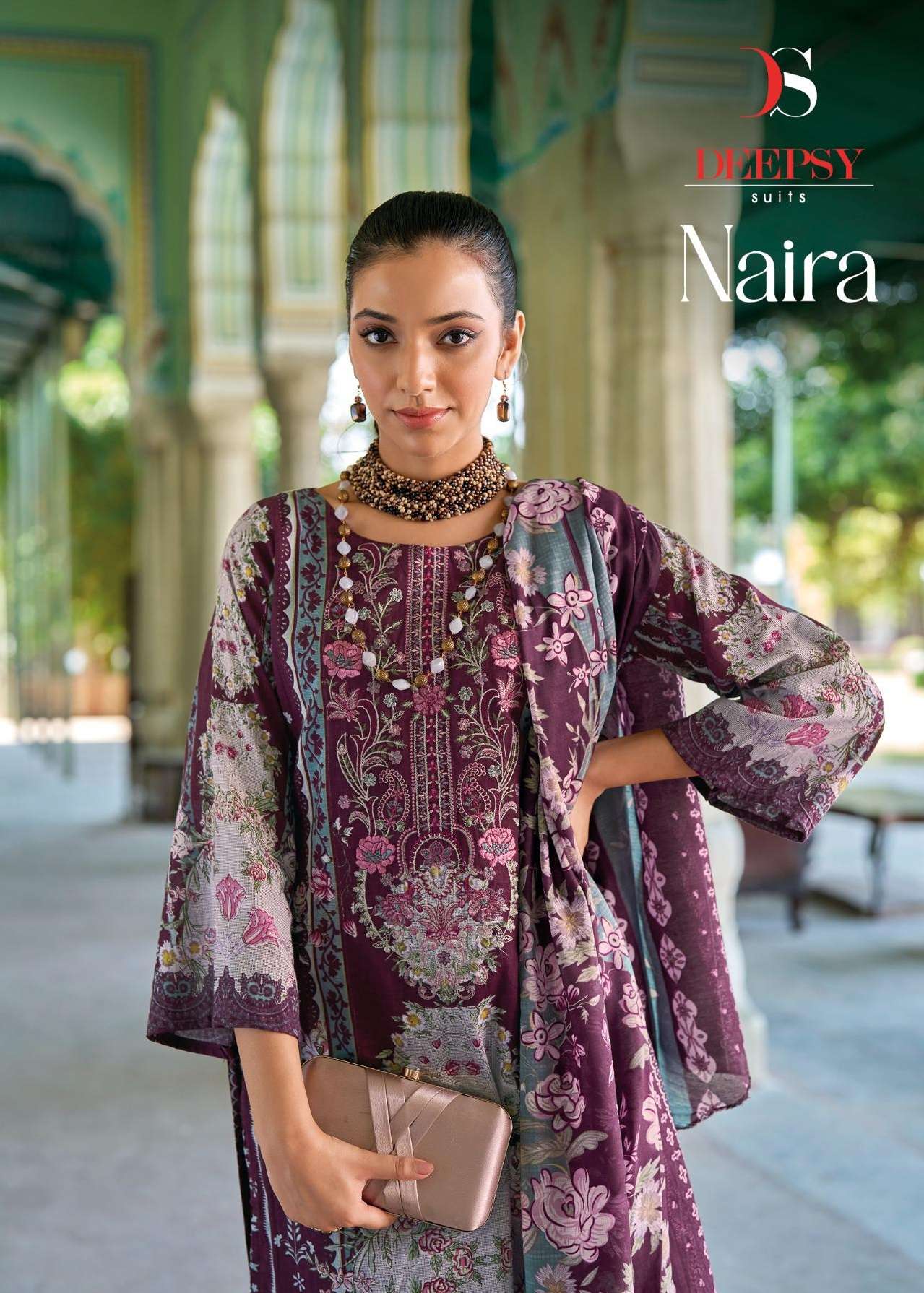 NAIRA BY DEEPSY SUITS 1001 TO 1006 SERIES PURE COTTON PRINT WORK PAKISTANI DRESSES