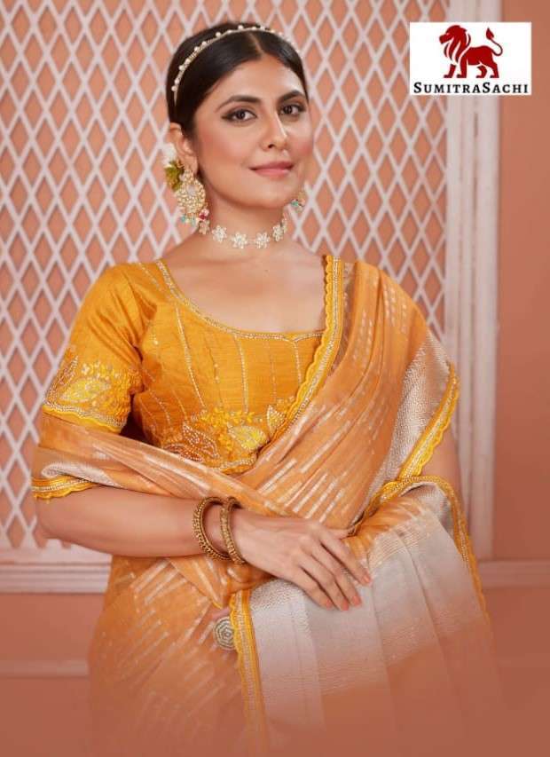 SUMITRA SACHI 233-A TO 233-F SERIES NYLON JACQUARD CASUAL WEAR SAREES