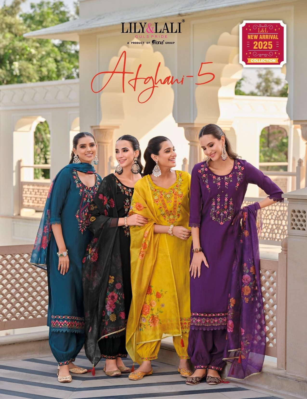 AFGHANI VOL-5 BY LILY & LALI 24001 TO 24006 SERIES MILAN SILK HEAVY WORK READYMADE DRESSES