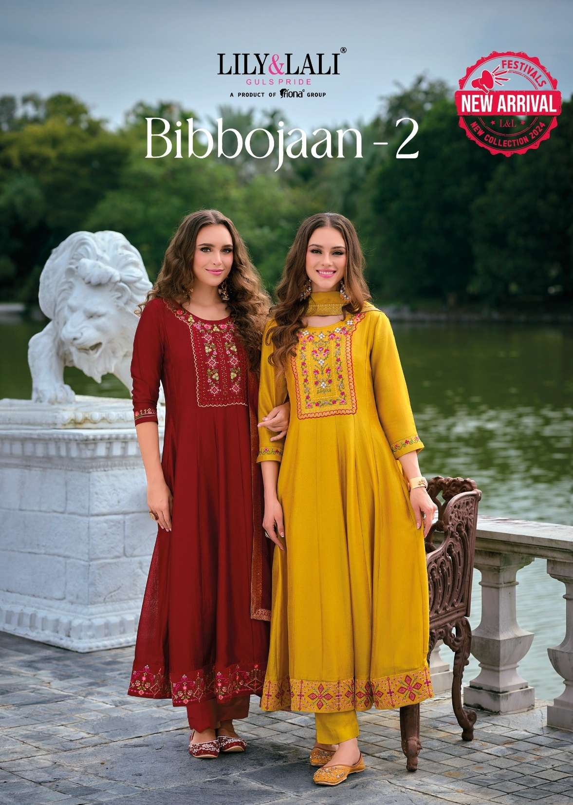 BIBBOJAAN VOL-2 BY LILY & LALI 22801 TO 22806 SERIES VICHITRA SILK READYMADE DRESSES