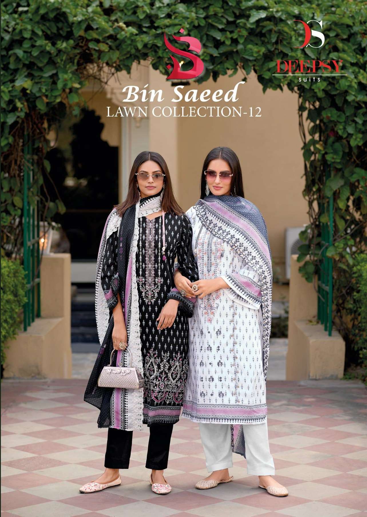 BIN SAEED LAWN COLLECTION VOL-12 BY DEEPSY SUITS 12001 TO 12006 SERIES COTTON DRESSES