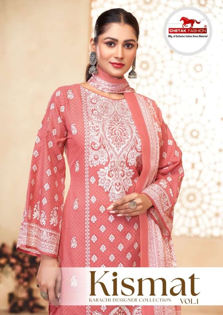 CHETAK FASHION KISMAT BY AQSAWHOLESALE HEAVY COTTON PRINT DRESSES