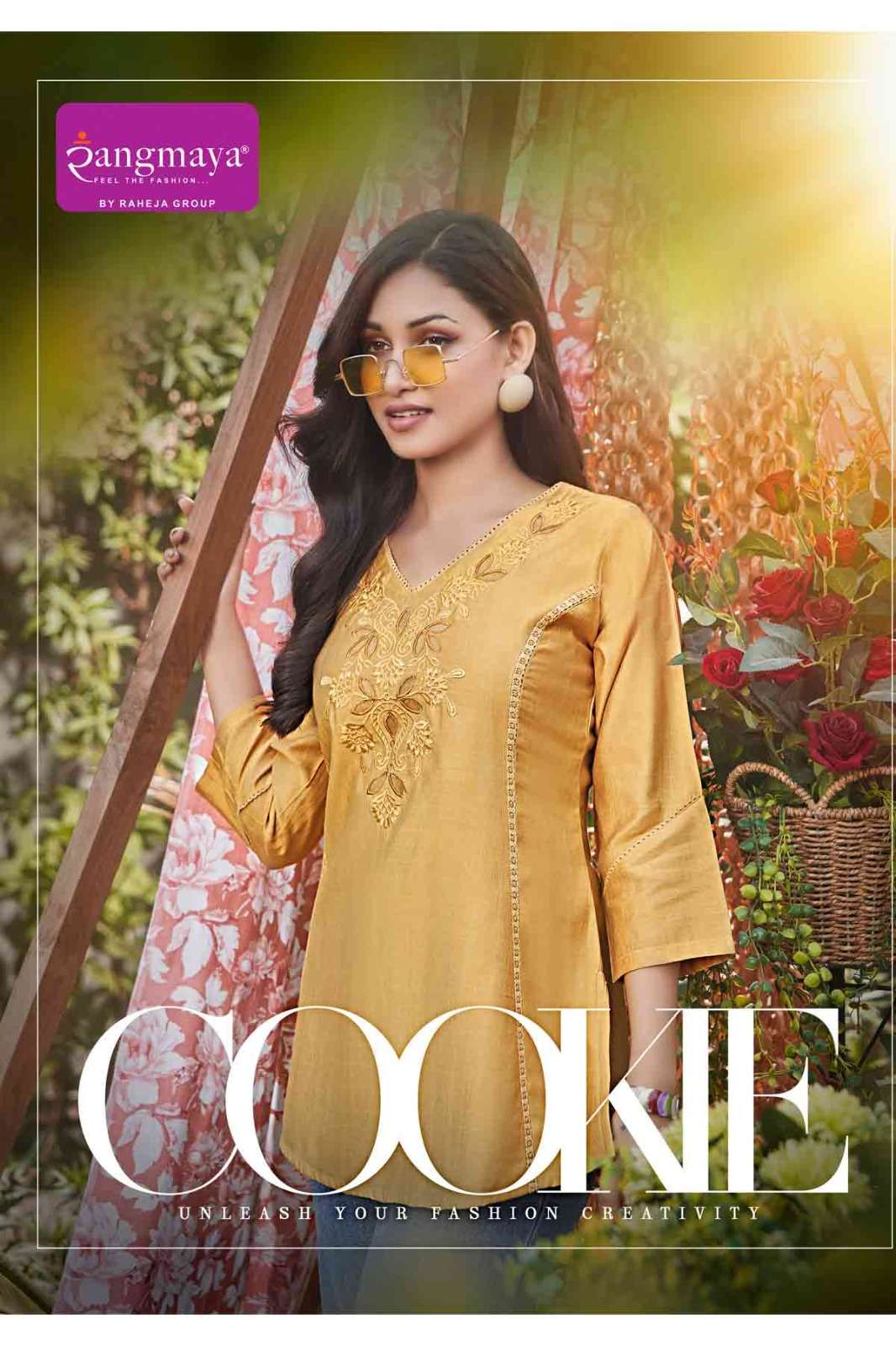 COOKIE BY RANGMAYA 101 TO 108 SERIES VERTICAN FABRIC WORK TOPS