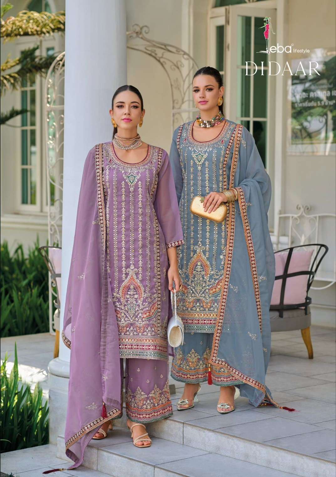 DIDAAR BY EBA LIFESTYLE 1691 & 1692 SERIES SIMMER EMBROIDERY WORK READYMADE DRESSES
