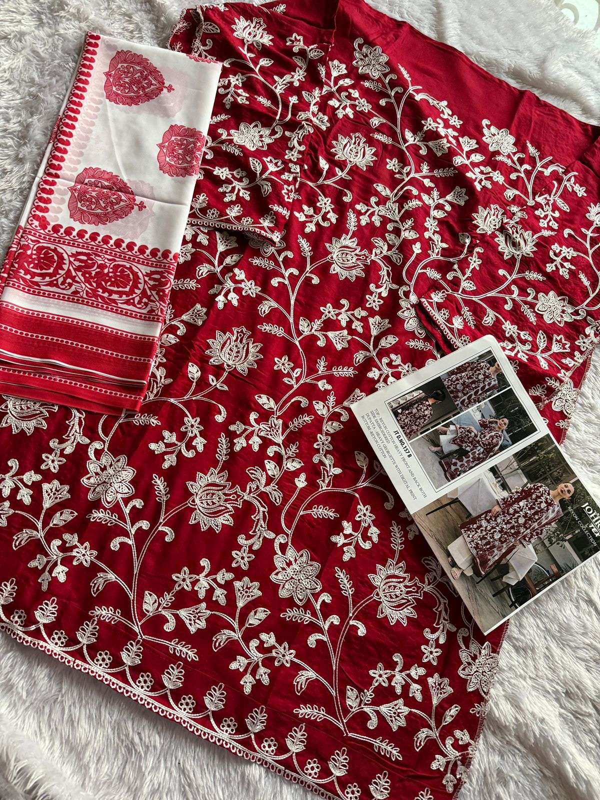 JT-157 COLOURS BY JOHRA TEX 157-A TO 157-D SERIES RAYON COTTON WORK DRESSES