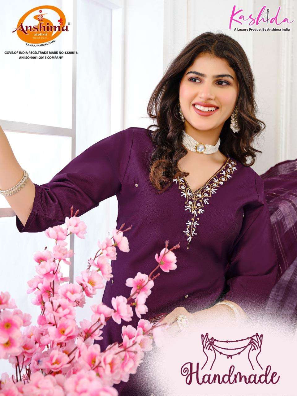 KASHIDA HANDMADE 7021 TO 7030 SERIES GADHWAL FABRIC WORK READYMADE DRESSES