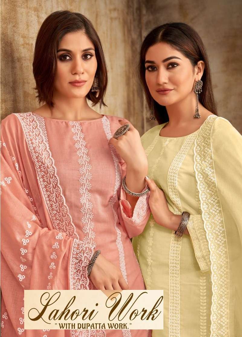 LAHORI WORK BY AL KARAM 2001 TO 2004 SERIES COTTON WORK PAKISTANI DRESSES